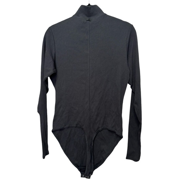 NWT! SKIMS Mock Neck Ribbed Black Thong Bodysuit (XLarge) - Picture 4 of 6